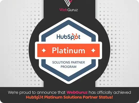 WebGuruz Technologies Achieves HubSpot Platinum Solutions Partner 