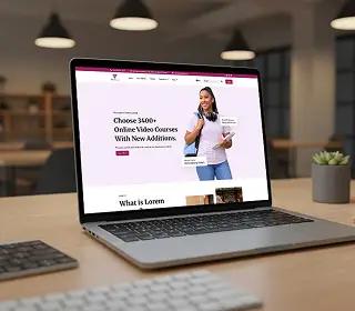 SaaS Growth HubSpot theme shown on a laptop