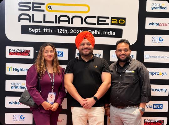 WebGuruz team at WebGuruz at SaaS SEO Alliance 2.0