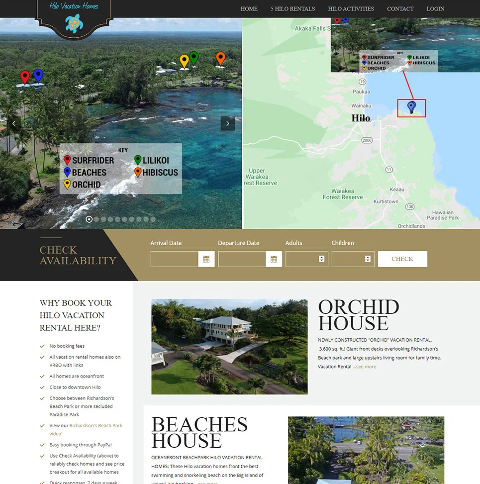 About Hilo vacation homes